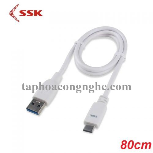 SSK UC-CA-982 95072 80cm Màu Trắng Cáp chuyển đổi Usb Type-C ra USB 3.0 0.8m 30095072